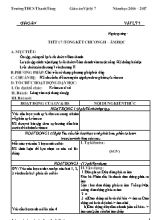 Giáo án Vật lý Lớp 7 - Chương trình học kỳ 2